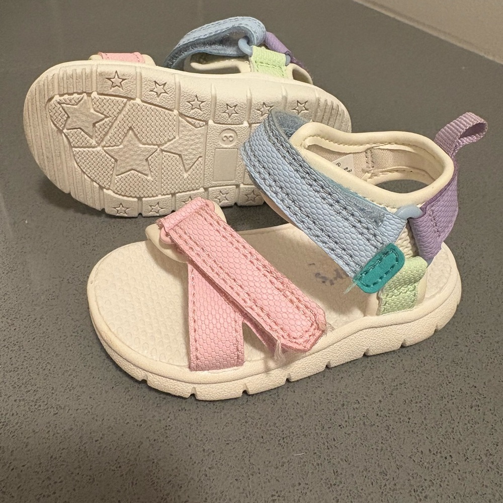 Carter's Pastel Kids Sandals INFANT SIZE 3